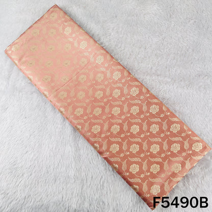 Zari Work Jacquard Silk Fabric - F5490