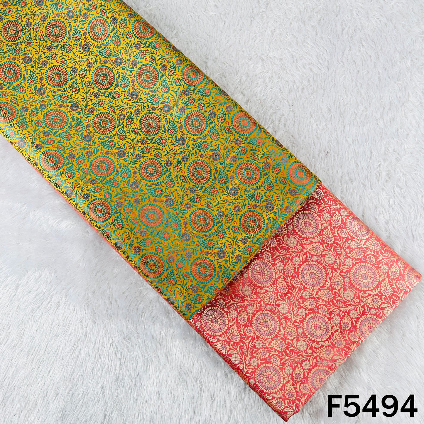 Self Jacquard Silk Fabric - F5494
