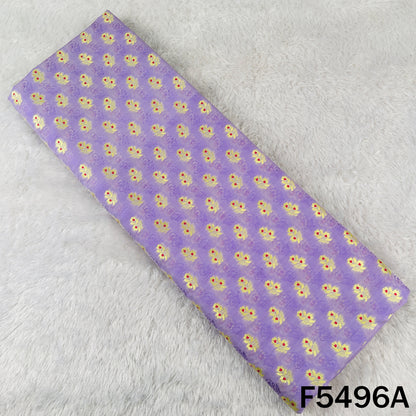 Self Jacquard Zari Work Brocade Fabric - F5496