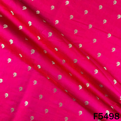 Zari Work Banarasi Brocade Silk Fabric - F5498