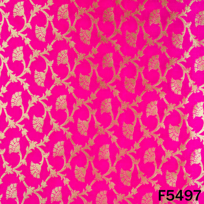 Zari Work Brocade Silk Fabric - F5497
