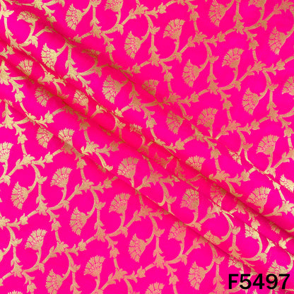 Zari Work Brocade Silk Fabric - F5497