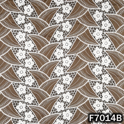 Imported Cut Work Crepe Fabric - F7014