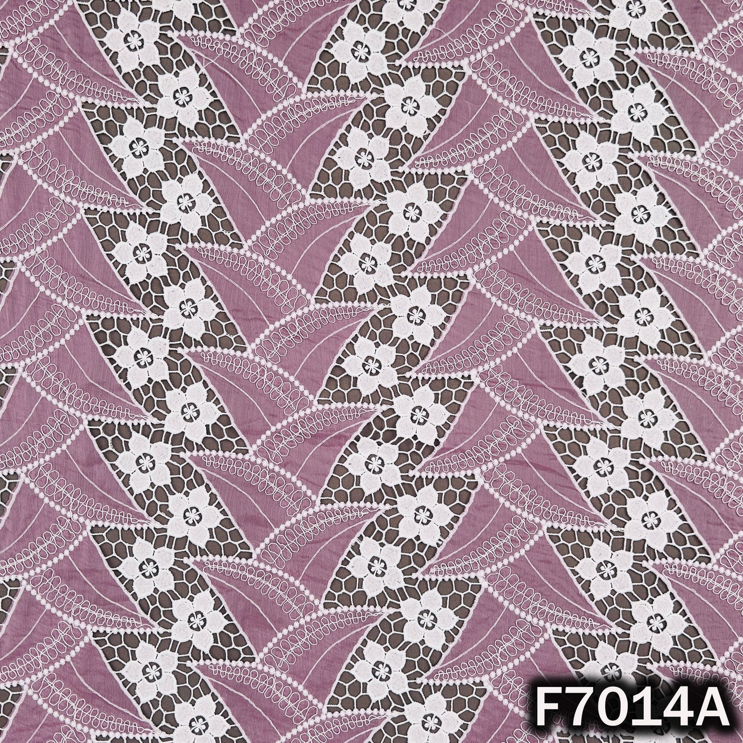 Imported Cut Work Crepe Fabric - F7014