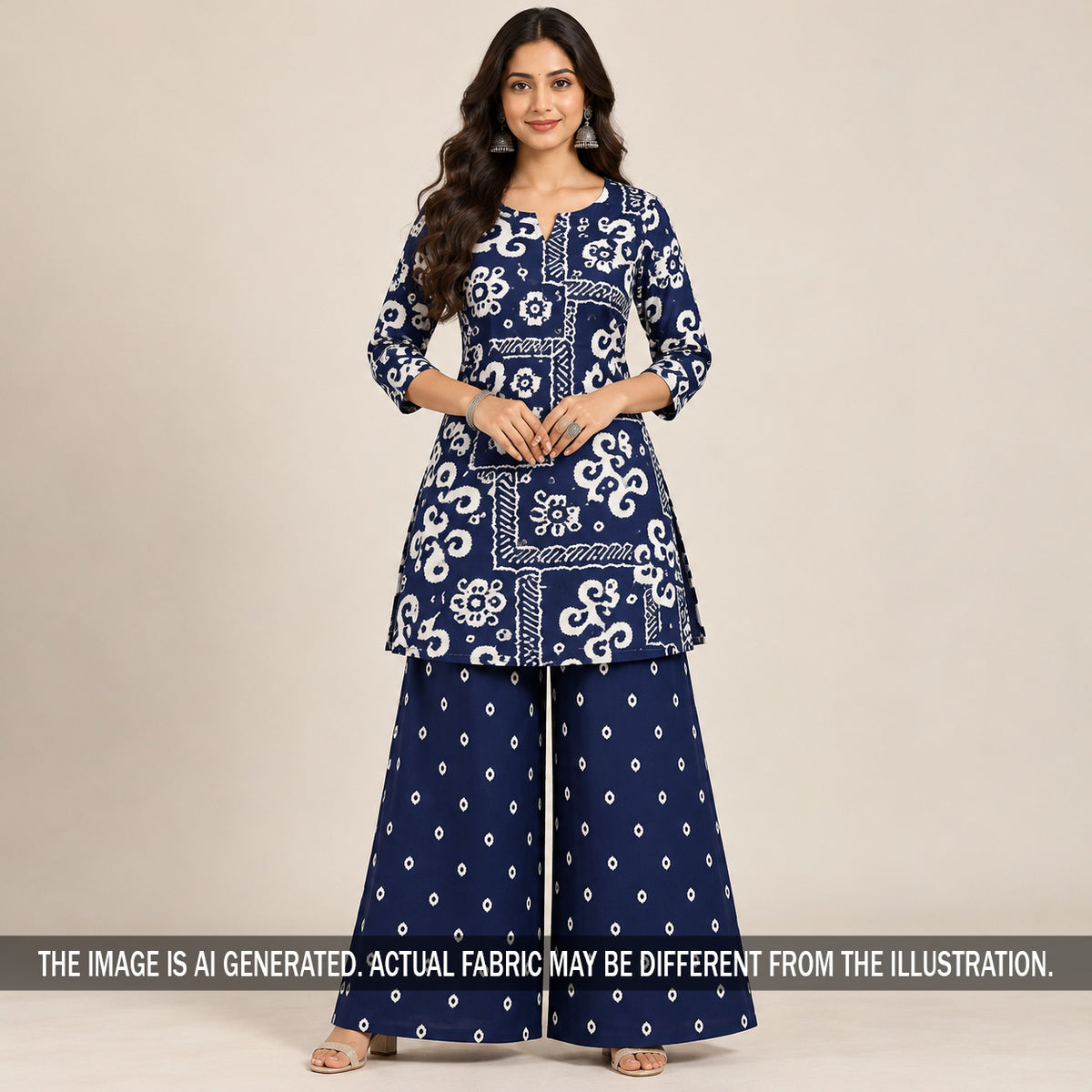 Digital Print Modal Satin Fabric - F7653