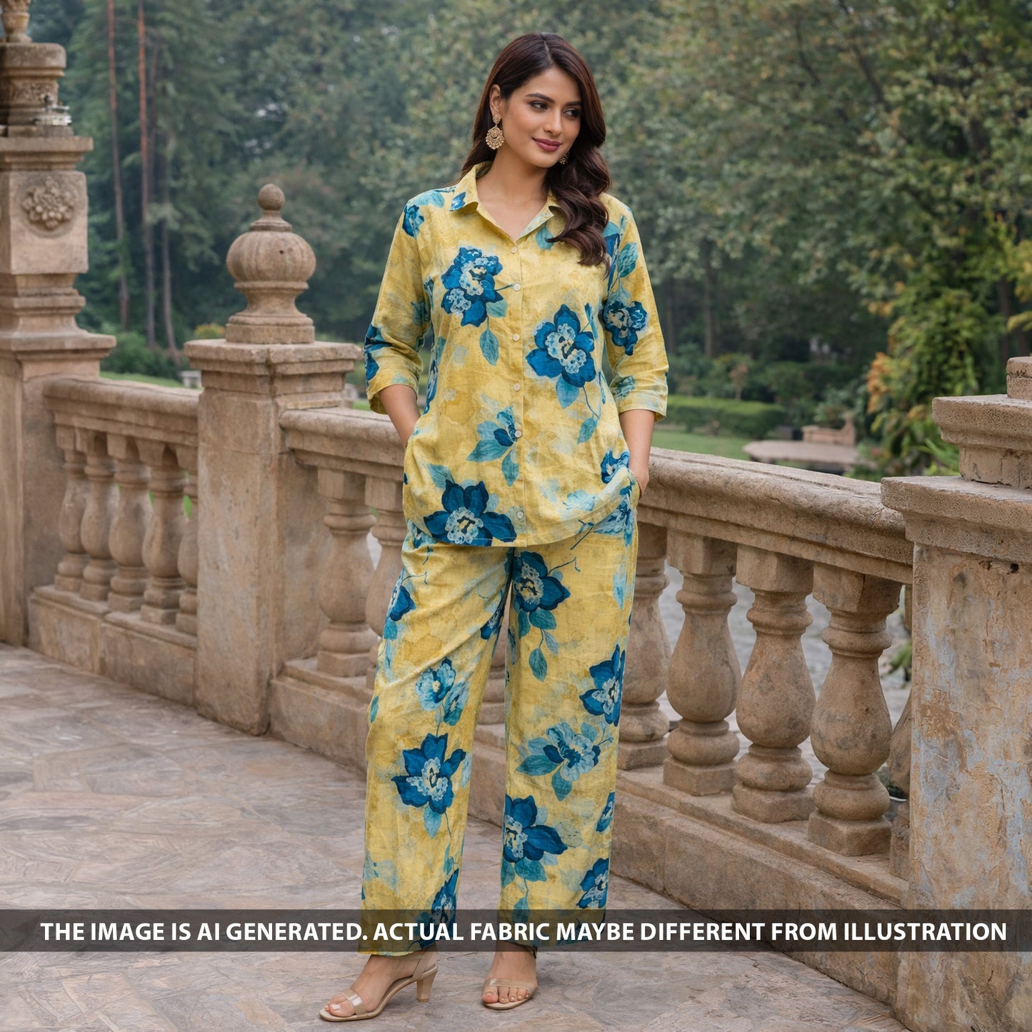 Digital Print Modal Cotton Fabric - F6356