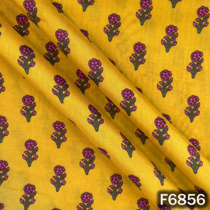 Printed Muslin Cotton Fabric - F6856