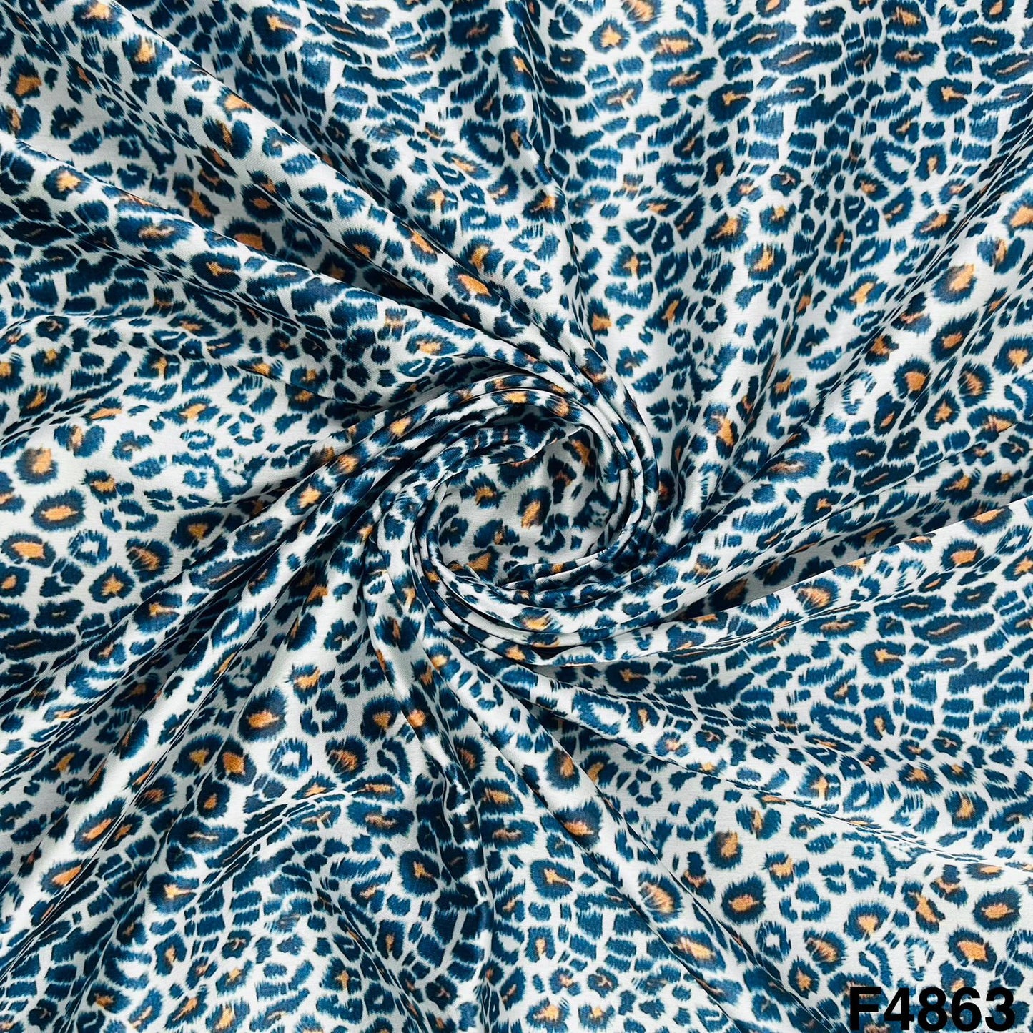 Animal Print Satin Fabric- F4863