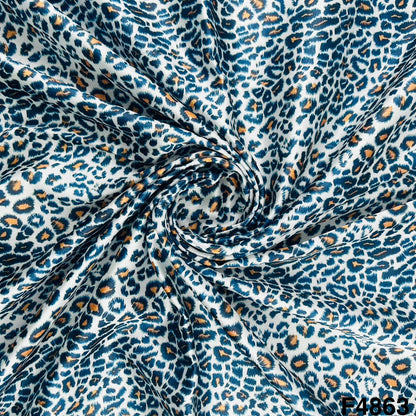 Animal Print Satin Fabric- F4863