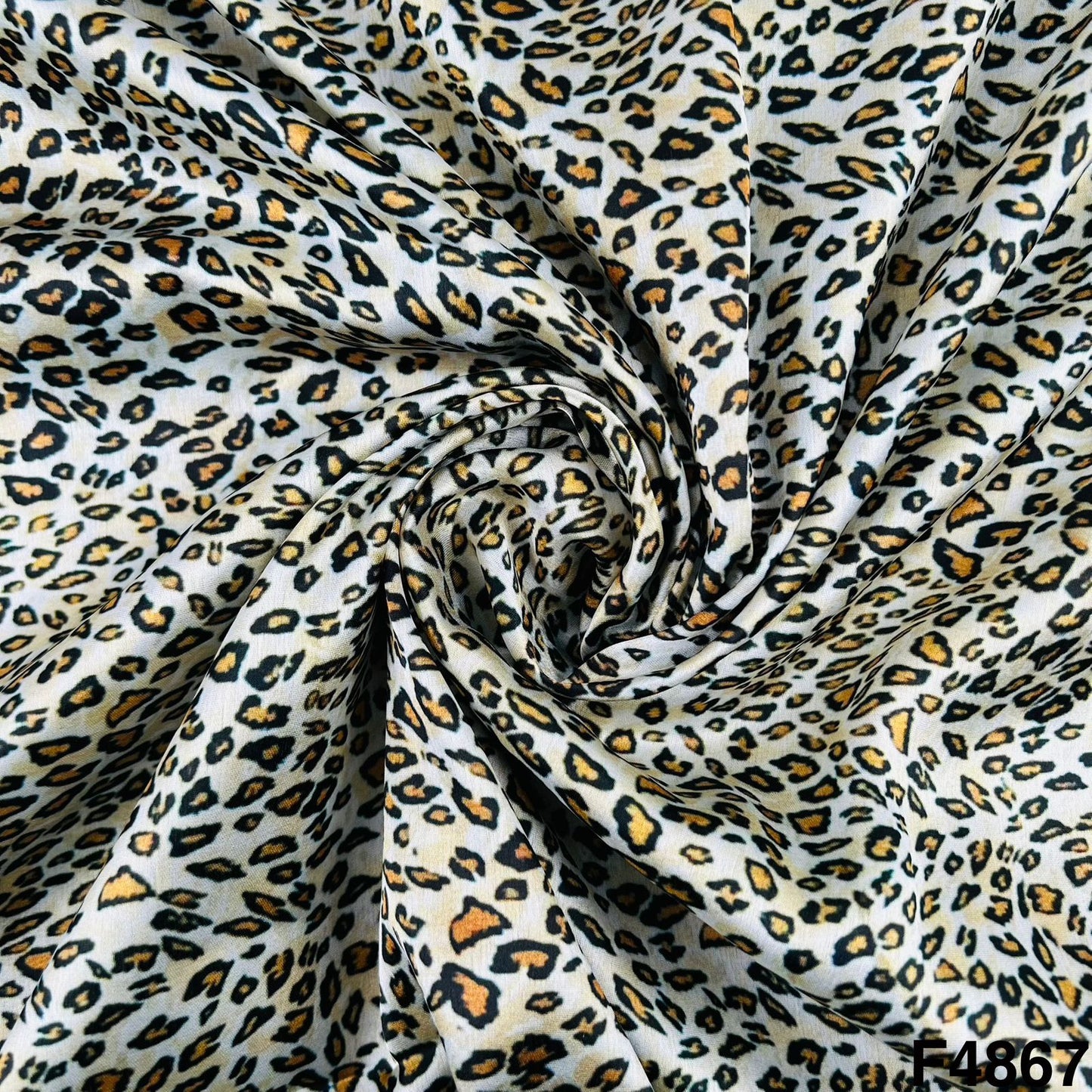 Animal Print Satin Fabric- F4867