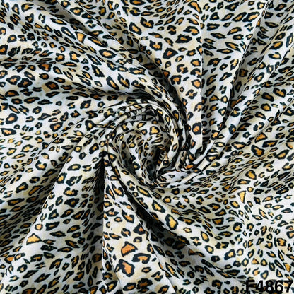 Animal Print Satin Fabric- F4867