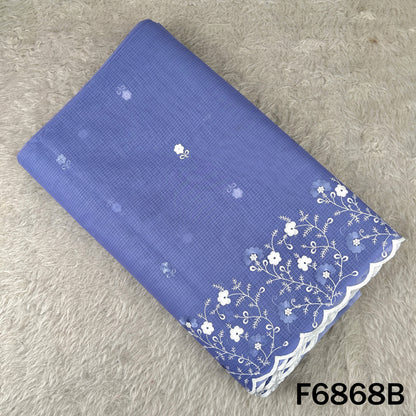 Thread Embroidered kota Cotton Fabric - F6868