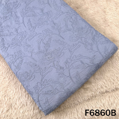 Thread Embroidered Cambric Cotton Fabric - F6860