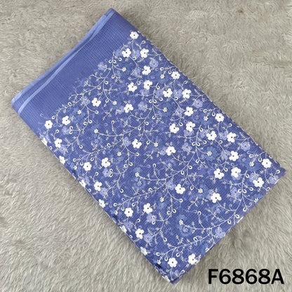 Thread Embroidered kota Cotton Fabric - F6868