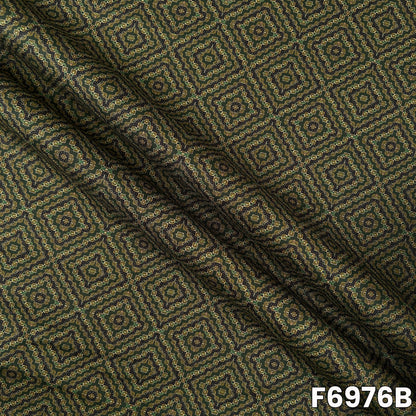 Detailed F6976B view highlighting fine motif placement, breathable woven feel and graceful fabric drape