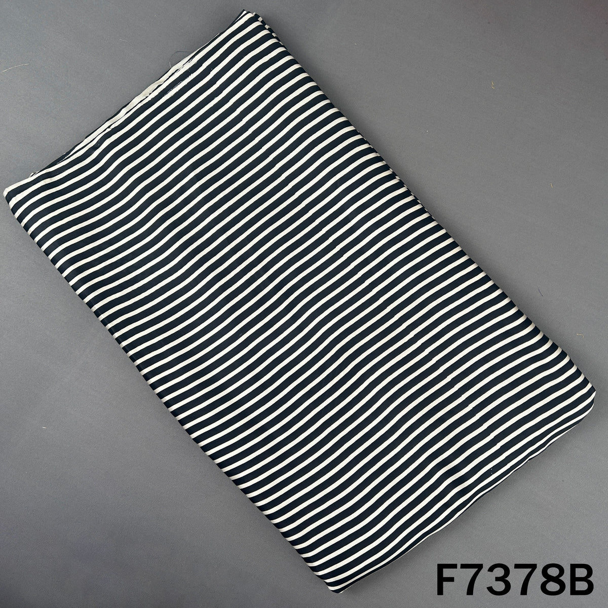 Black white modal satin bottom with fine stripes