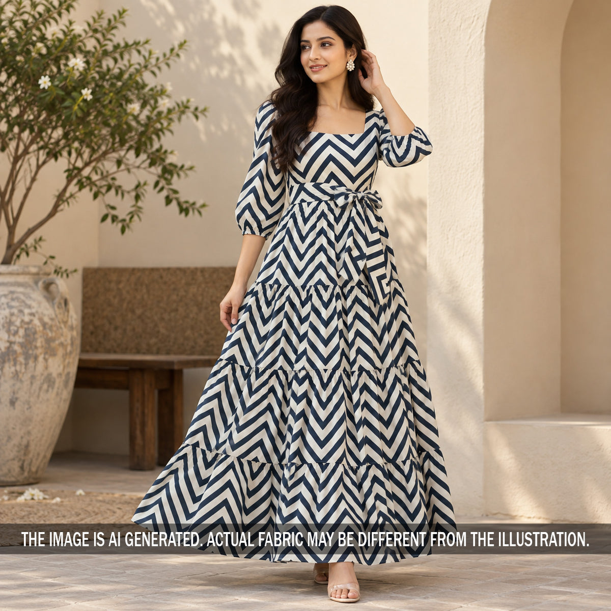 Black ivory modal satin dress styled on model