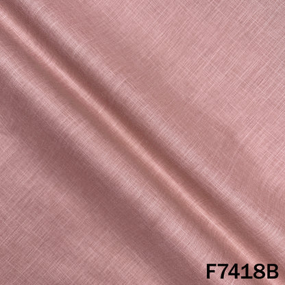 Dusty rose linen suit material with plain weave