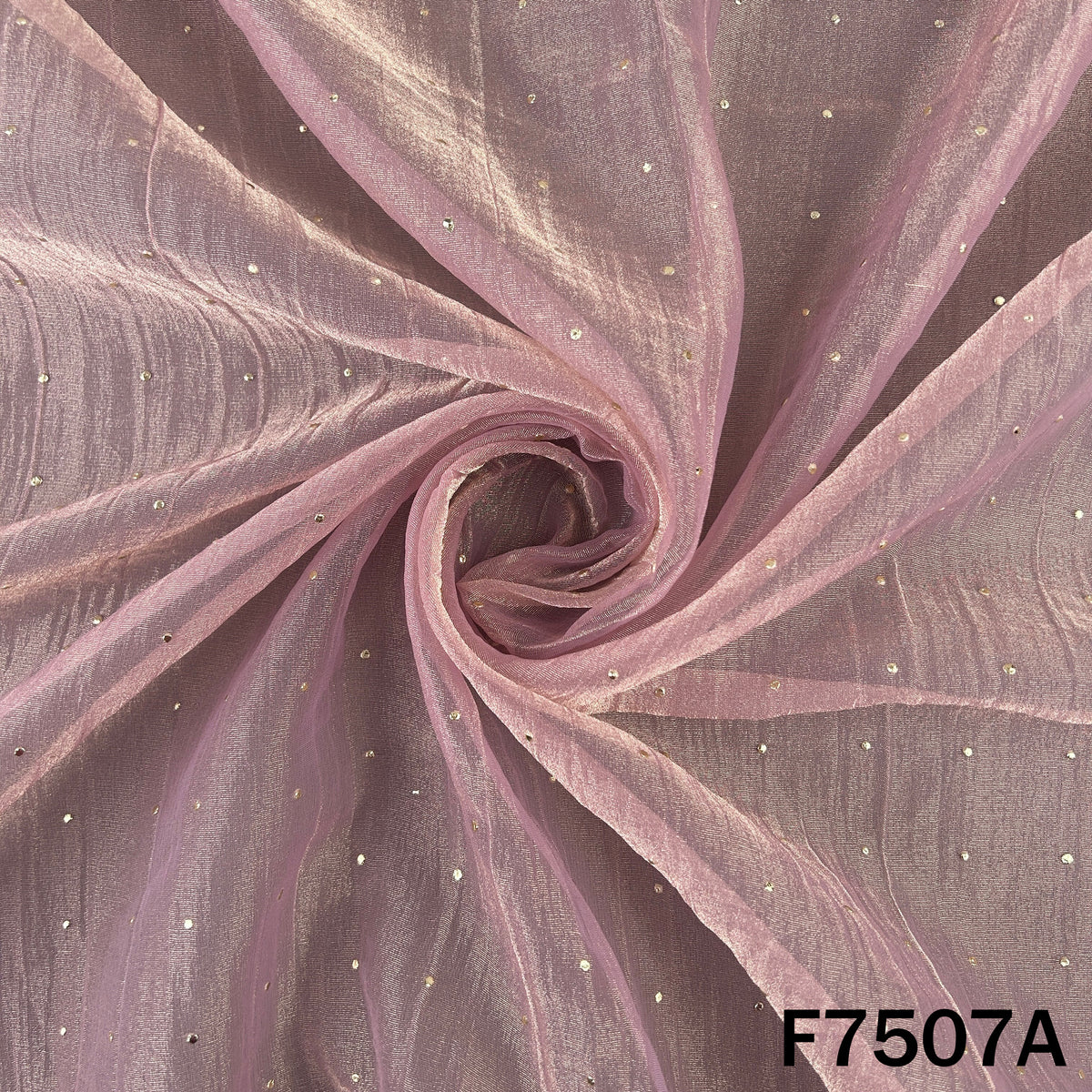 Pink designer crush tissue with scattered dew drops