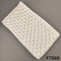 Ivory jute silk fabric with golden geometric zari butis