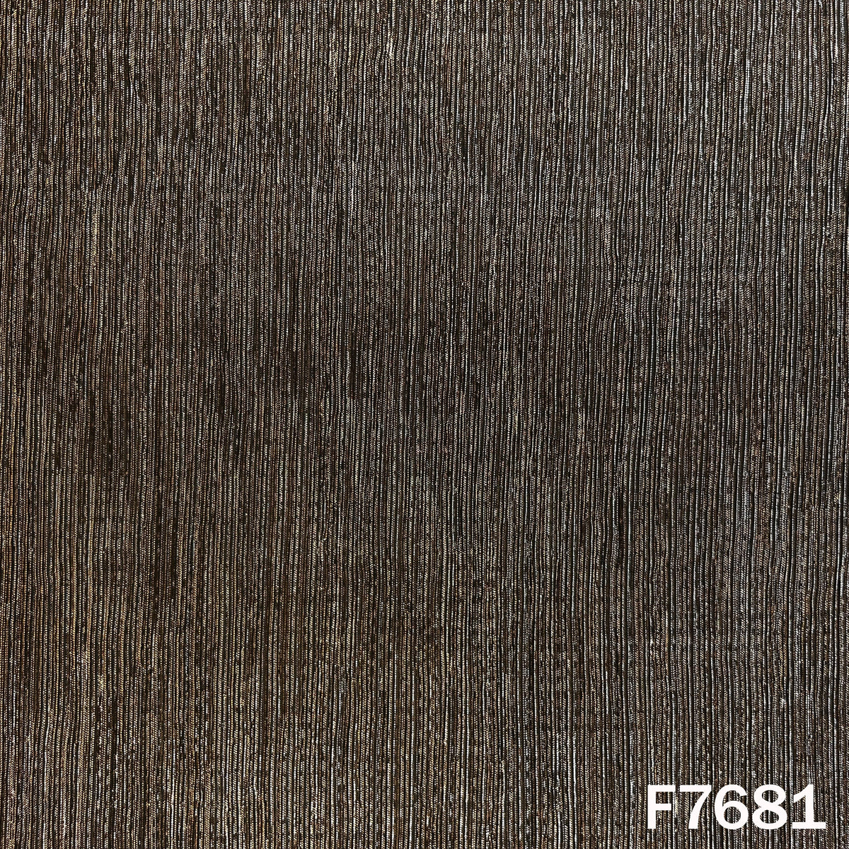 Bronze Lycra fabric with fine metallic pleated texture