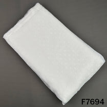 White dyeable crepe fabric with geometric diamond jacquard