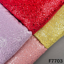 Multicolor georgette fabric with dense shimmering sequin embroidery