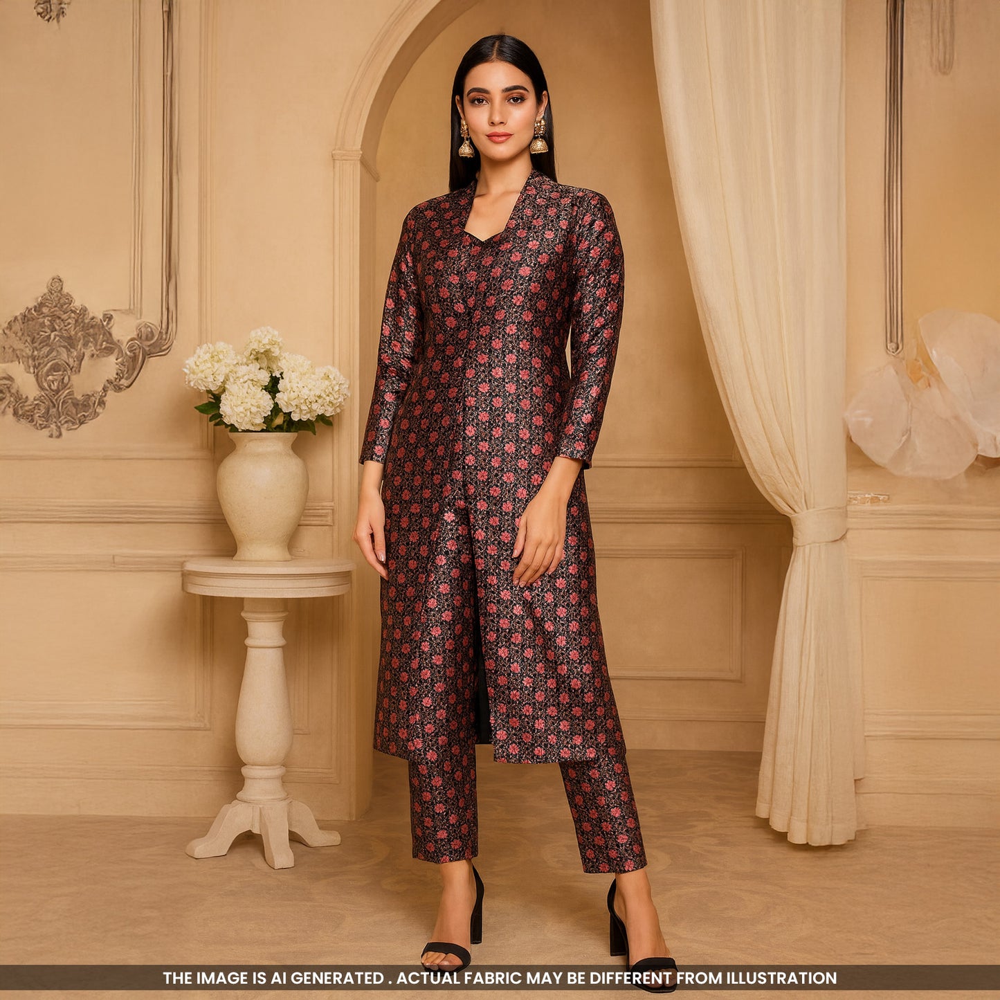 Brocade Silk Fabric-F4892