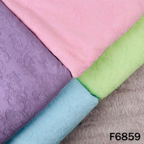 Thread Embroidered Cambric Cotton Fabric - F6859
