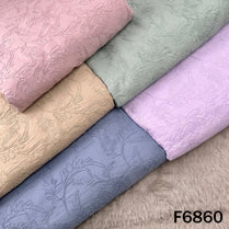 Thread Embroidered Cambric Cotton Fabric - F6860