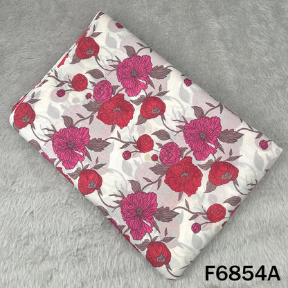 Printed Muslin Cotton Fabric - F6854