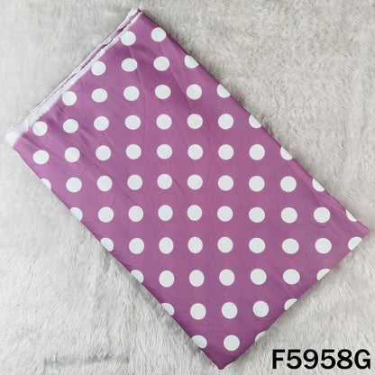 Purple polka dot cotton muslin cloth, lightweight muslin fabric for outfits F5958