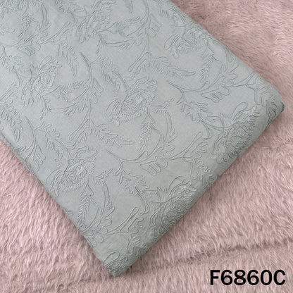 Thread Embroidered Cambric Cotton Fabric - F6860