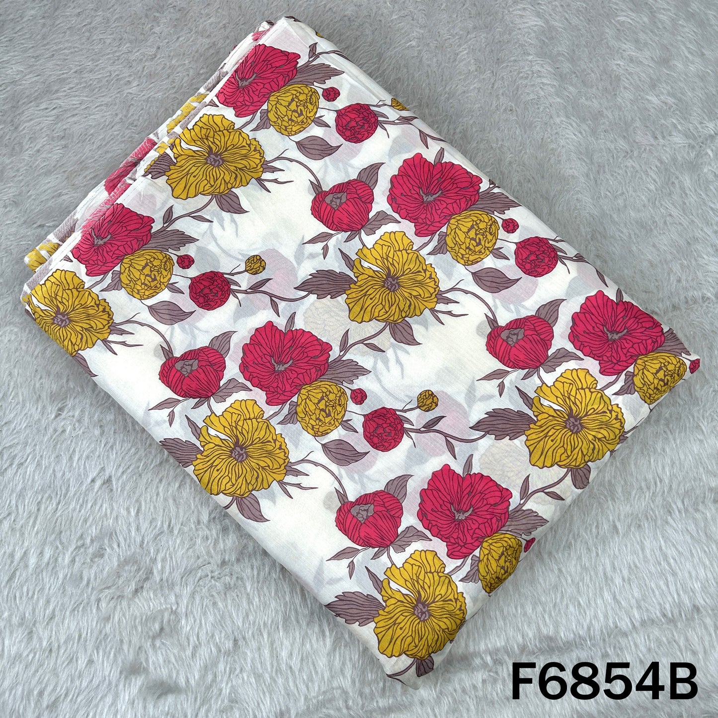 Printed Muslin Cotton Fabric - F6854