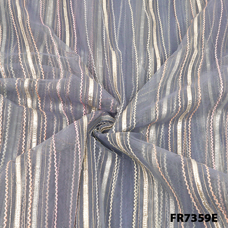 Gota Patti Net Fabric-FR7359