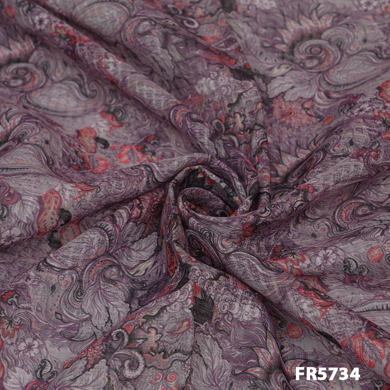 Printed Kota Cotton Fabric-FR5734