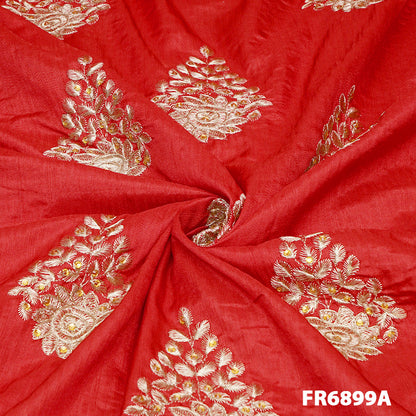 Zari Swarovski Raw Silk Fabric FR6899