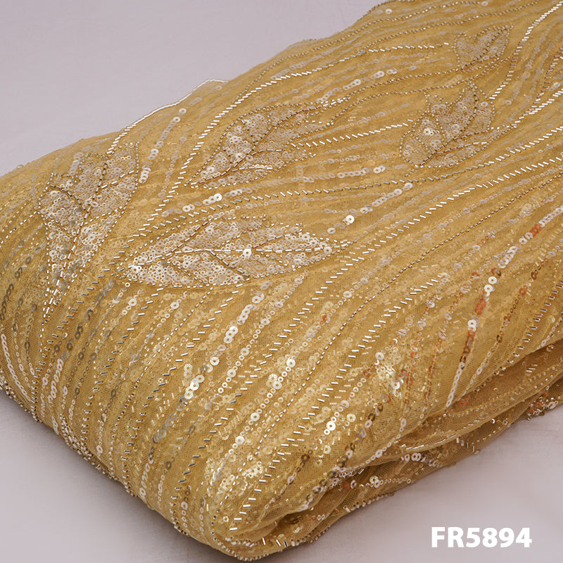 Heavy Embroidered Imported Net Fabric - FR5894