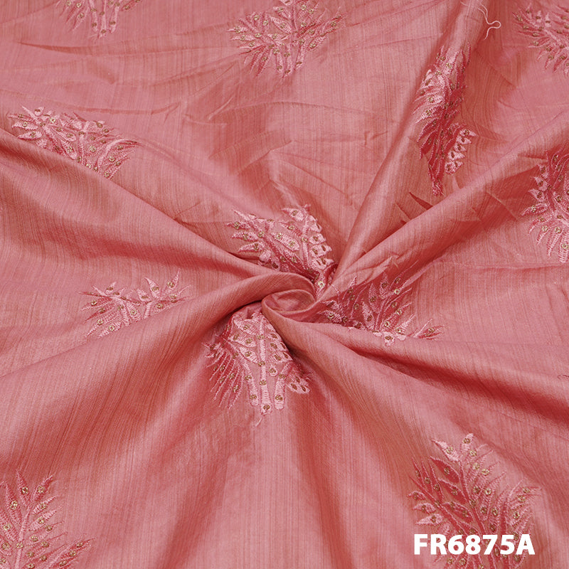 Embroidered Bamboo Silk Fabric-Fr6875