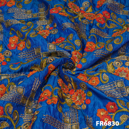 Embroidered Poly Sequins Fabric-FR6830