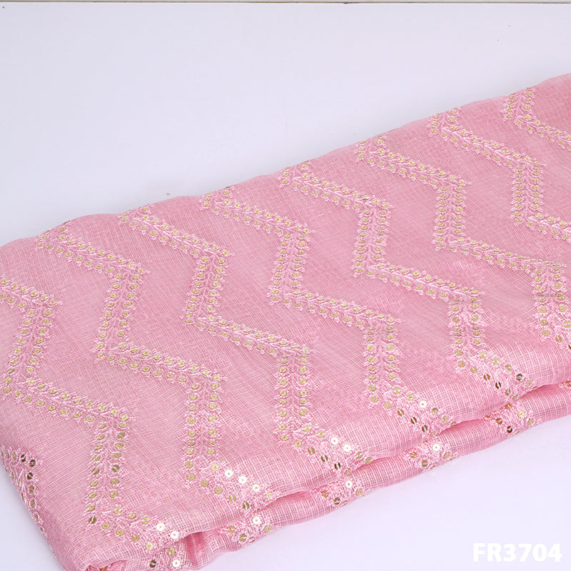 Sequins Pure Kota Silk Fabric-FR3704