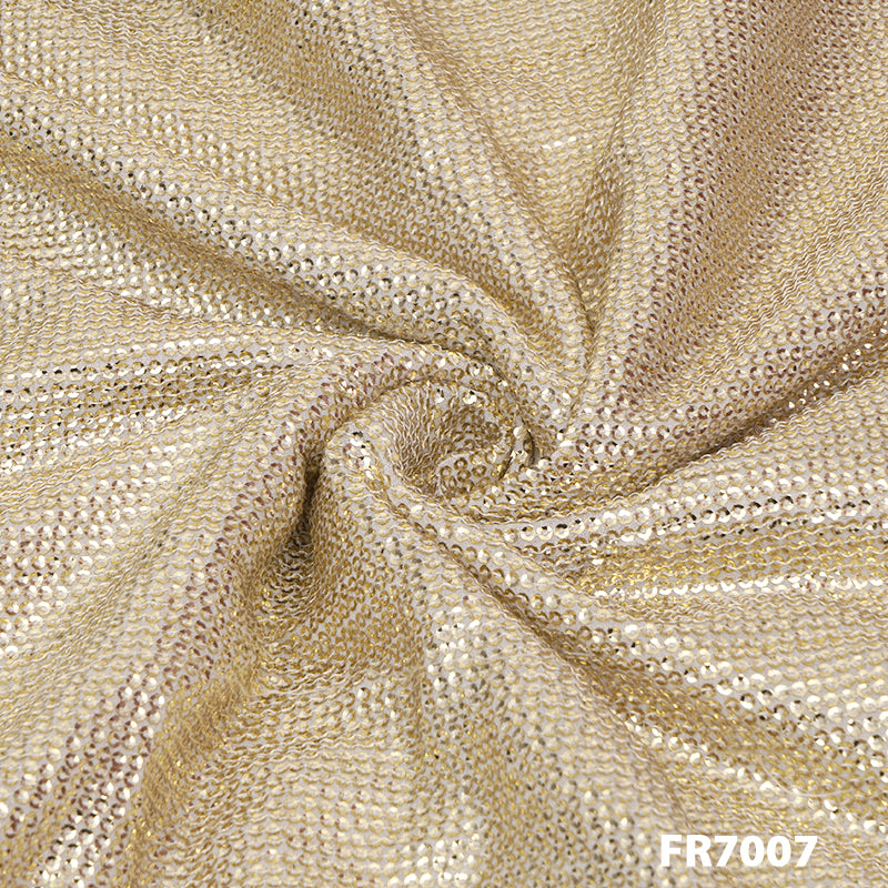Dyeable Sequins Georgette Fabric-FR7007