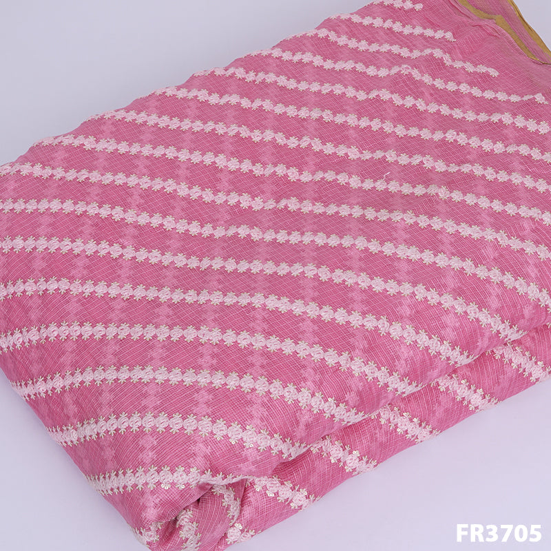 Embroidered Pure Kota Silk. Fabric-FR3705