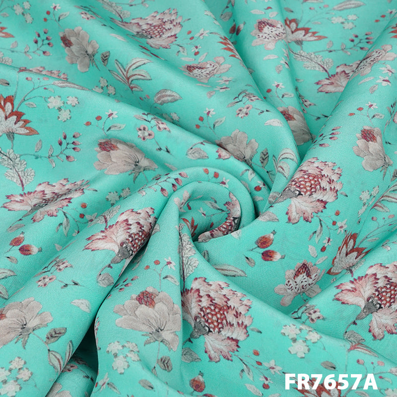 Printed Crepe Fabric - FR7657