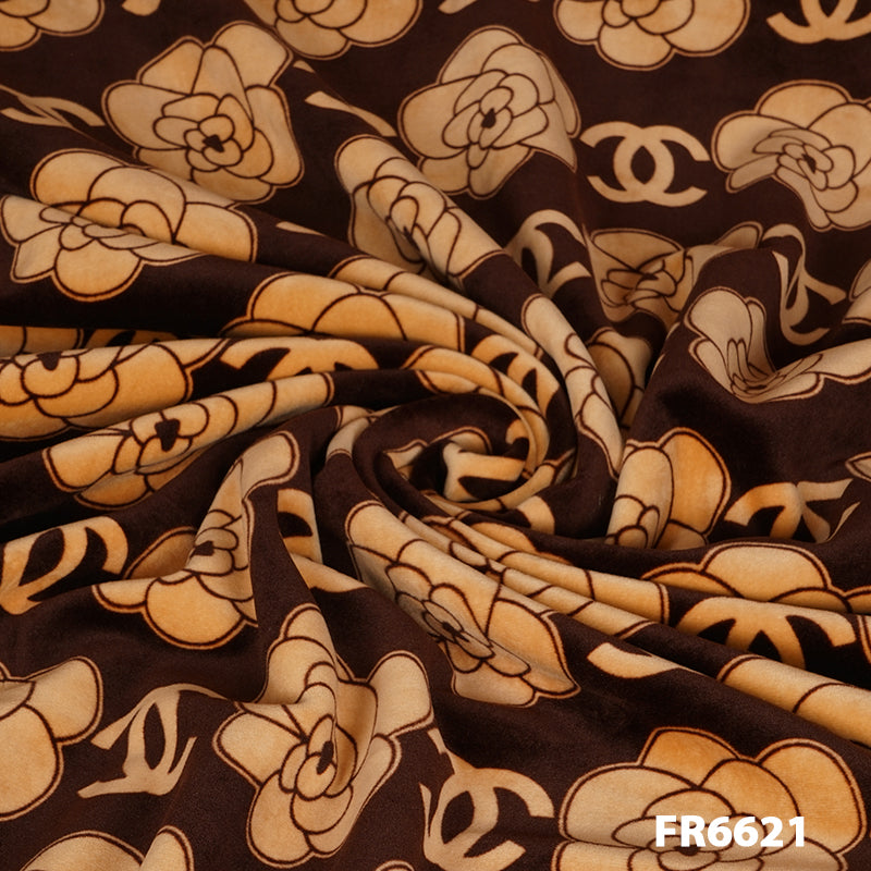 Printed Velvet Fabric-FR6621