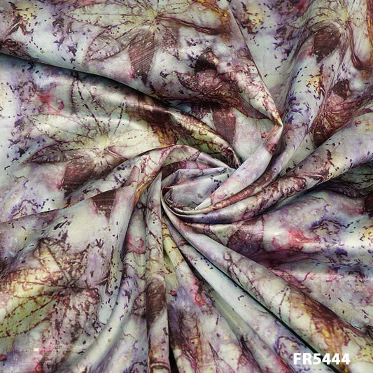 Printed Brocade Lurex Fabric-FR5444