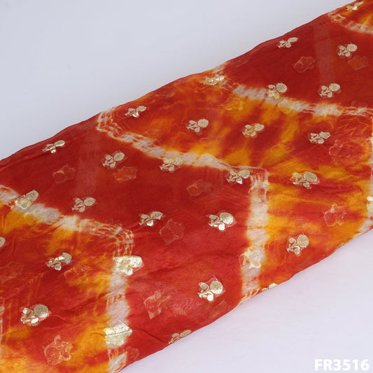 Zari Buti Shibori Pure Organza Fabric-FR3516