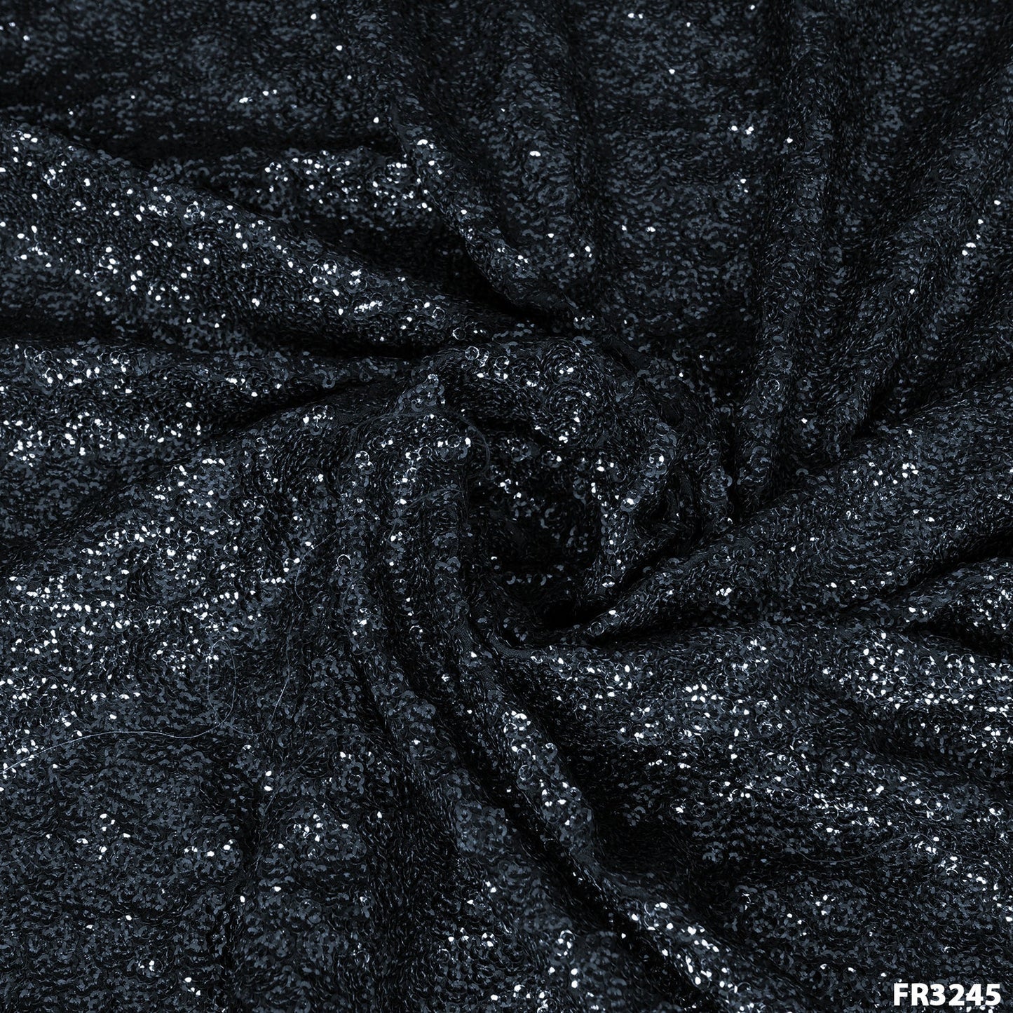 Embroidered Sequins Georgette Fabric-FR3245