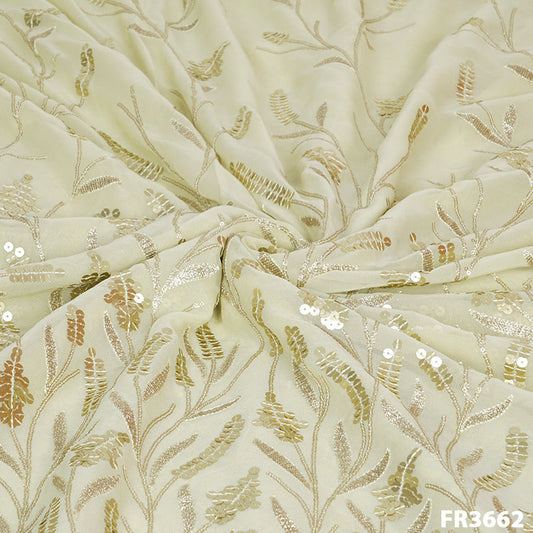 Sequins Georgette Fabric-FR3662