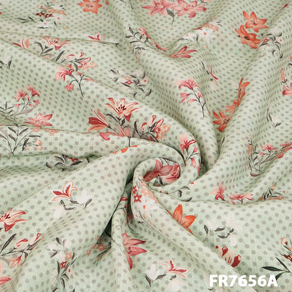 Printed Crepe Fabric-FR7656